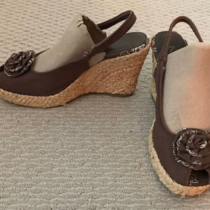 Women's MIA Brown Wedge Platform Size 9